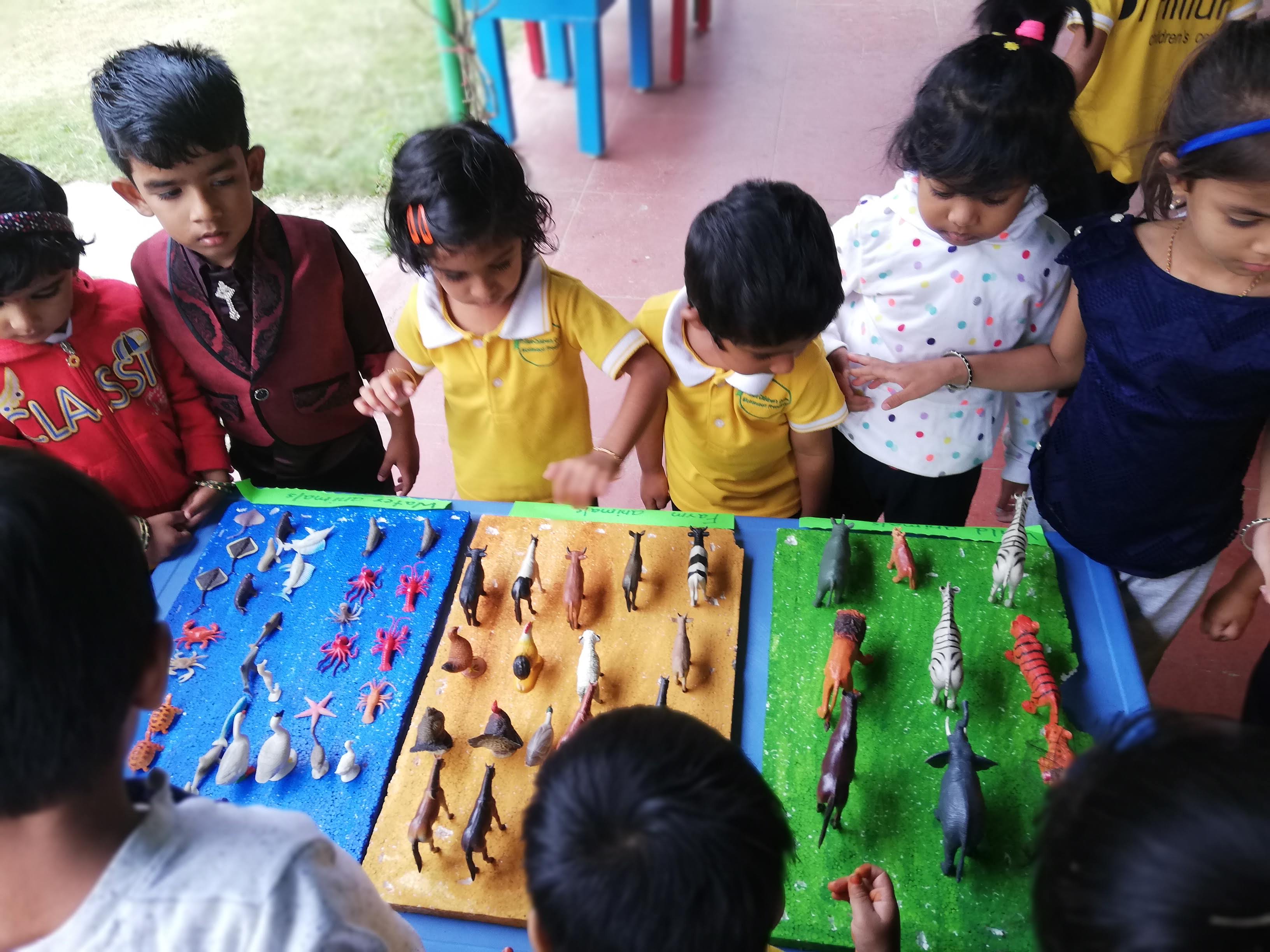 Kids learning about animals