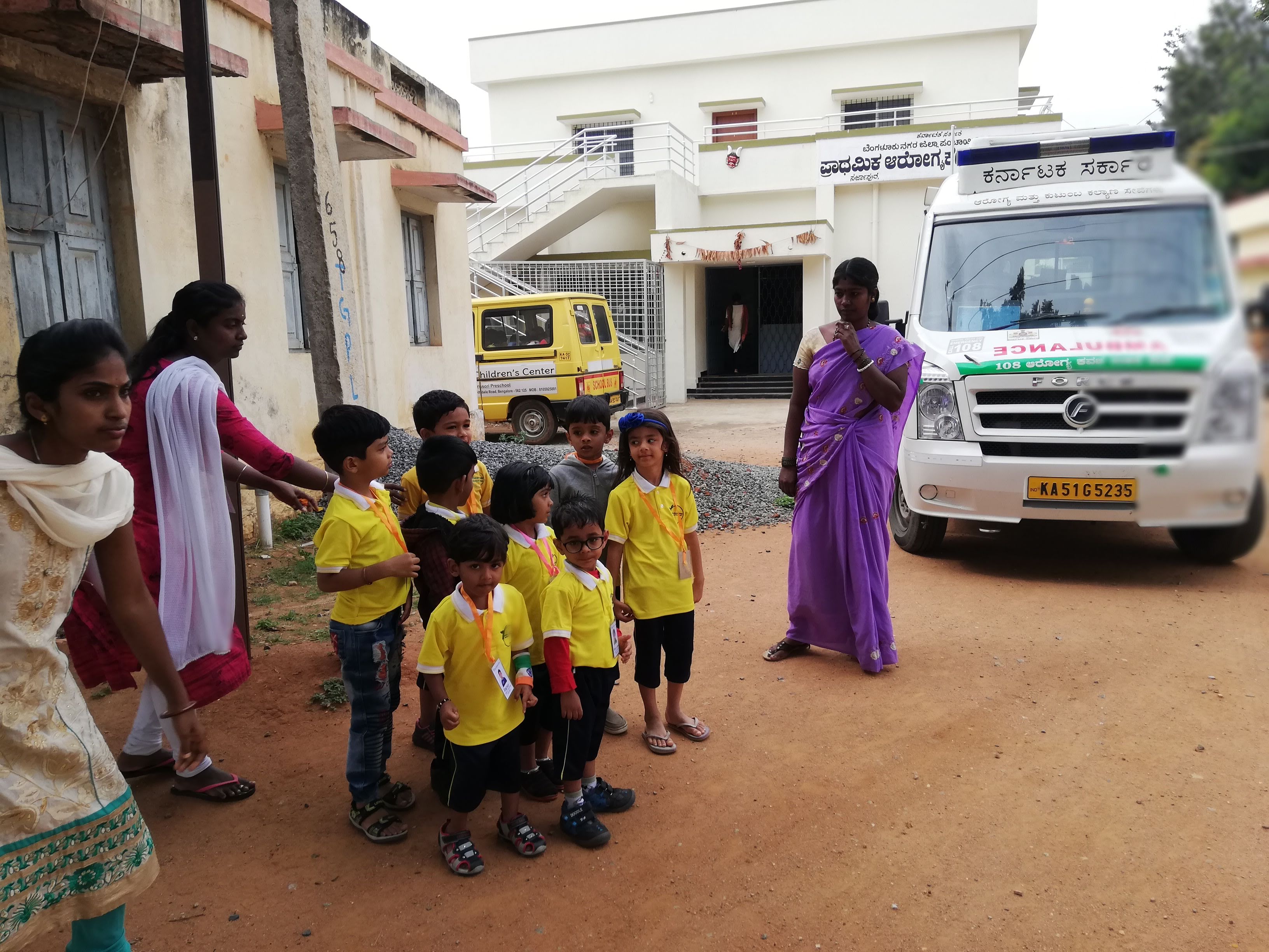 Kids visit to hospital